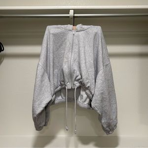 H&M Gray Cropped Hoodie